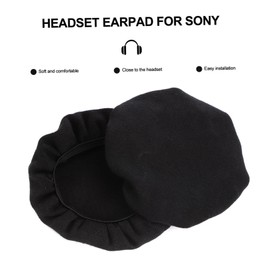 Gatuida 4pcs Stretchable Ear Cup Covers Cotton Headset Protectors for Comfortable Listening Dust Resistant and Sweat Absorbent Compatible Large Headphones Easy Installation