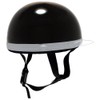 B&B BB-300 Motorcycle Helmet, White Brim, Half Cap, SG Mark