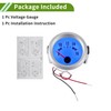 VekAuto 2" 52mm DC 12V Voltage Gauge Blue Light Analog