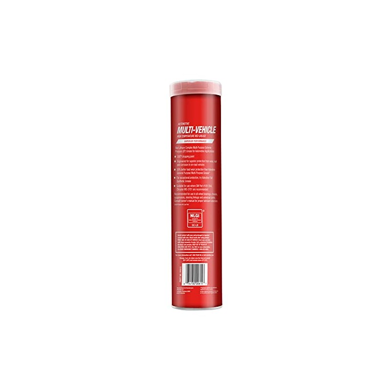 Valvoline Multi-Vehicle High Temperature Red Grease 14.1 OZ Cartridge
