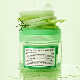 pulley Fully Green Tomato Toner Pads, 60 sheets, impurity removal pore care / 풀리 그린 토마토 토너 패드 60매 노폐물제거 모공케어