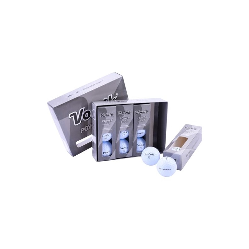 Volvik Power Soft Golf Ball Pack - White