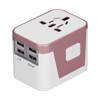 International Power Adapter Travel Plug with 4 USB Ports for
