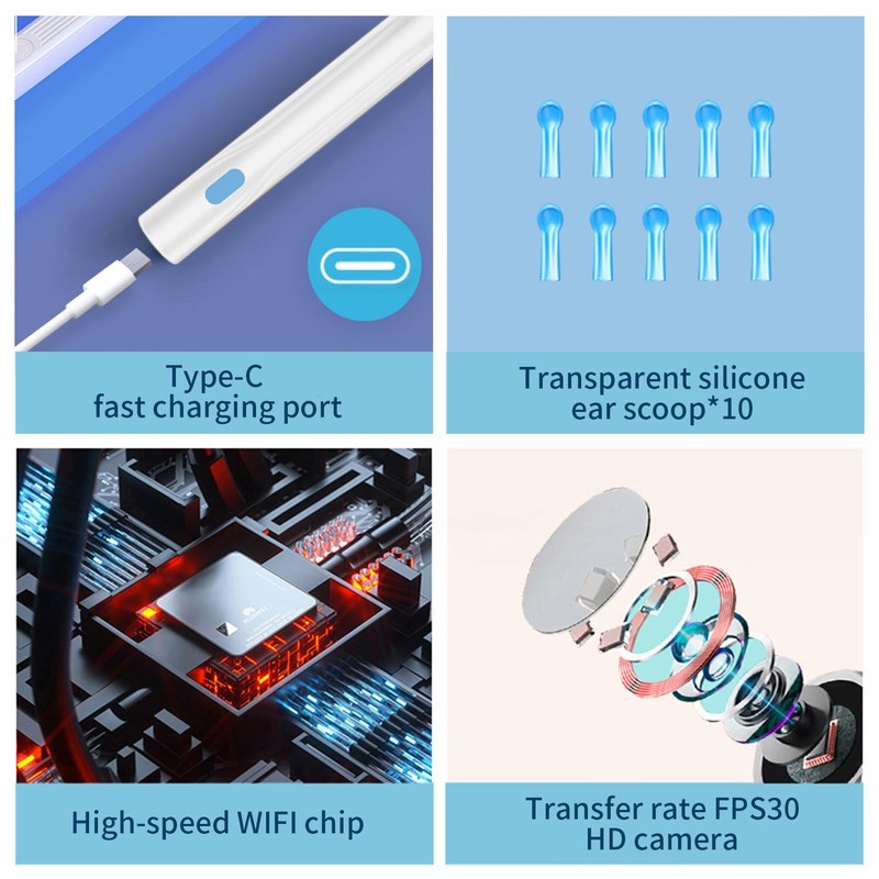 Wax Removal Tool for Ears, Earwax Remover Tools with 1080P