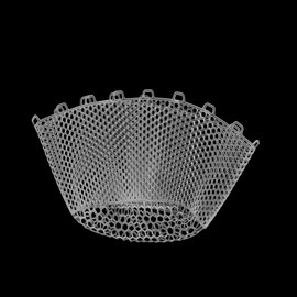 Rubber Fishing Net Replacement for Fly Fish Landing Net Large,Silicone Mesh Bag Clear Color S