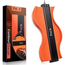 Contour Gauge (12 Inch) with Lock Profile Tool, Christmas Gifts for Men Dad Husband Him Super Contour Duplicator Men Gifts Woodworking Tools Carpenter Tools Construction Outline Angle Measuring Tool