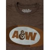 A&W Faded Logo | Soft Touch Tee-large Brown Heather