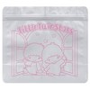Skater CAF1 Small Twin Stars Sanrio Aluminum Zipper Storage Bag,