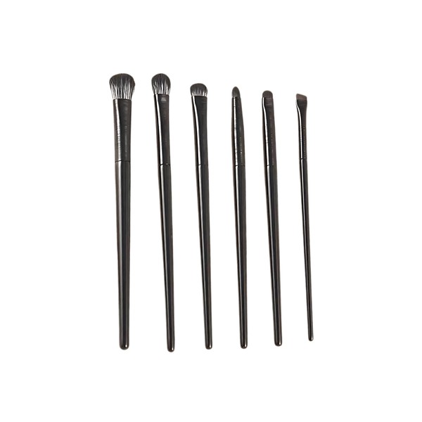 6pcs Professional Eye Makeup Brush Set Angled Blending Precision Brushes