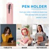 uxcell 4 Pcs Adjustable Pen Loop Holder for Notebook, PU
