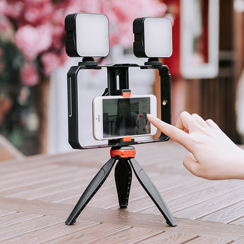 YELANGU Vlog Live Phone Photography Support Dual Light Video Shooting