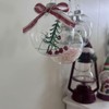 12PCS Clear Plasitc Discs Ball Ornaments,3.15Inch Clear Fillable Hanging Ornament