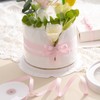 FAKILO Polka Dot Grosgrain Ribbon 10mm X 22m Pink and
