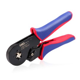 HKS Ferrule Crimping Tool AWG 23-7, Square Ratchet Self-Adjusting Crimper for End-Sleeve Terminals