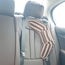 Stripe Seat Belt Pillow for Kids Car Seat Neck Pillow Baby Stroller Portable Pillow Travel Pillow Cute Fluffy Comfortable Kids Seat Belt Cover Neck Support Pillow Shoulder Neck Easy Installation for