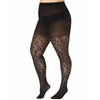 WiliW Plus Size Polka Dot Tights for Women Pattern Tights