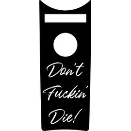 Kustom Cycle Parts Aftermarket Don't Fuckin Die Plastic Dash Panel Console Insert! Compatible with 2008-2023+ Harley Davidson Road King Dash