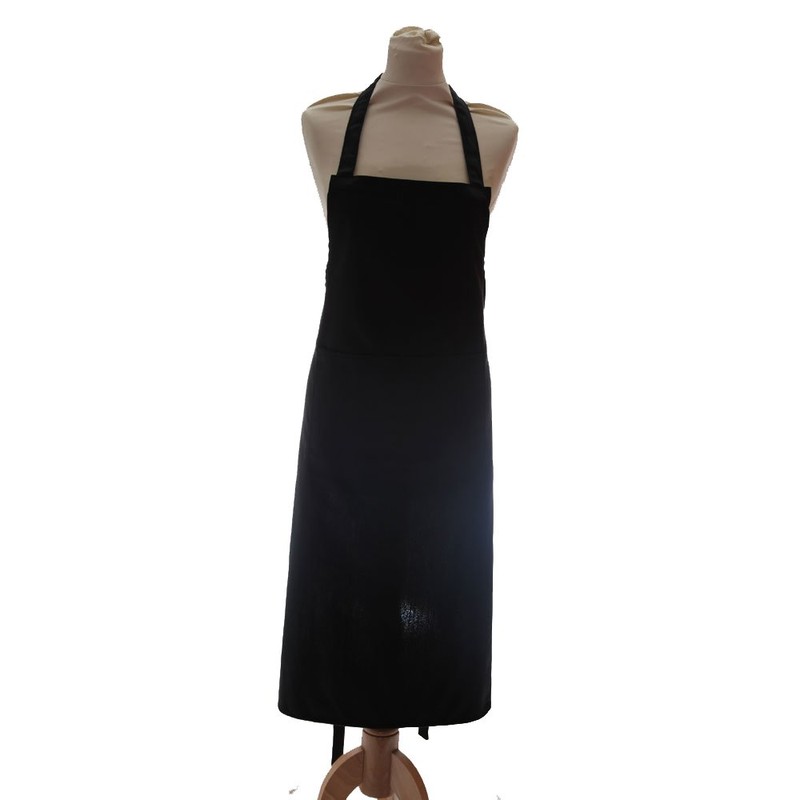 Full Apron With Pocket Professional Chefs Waiters Black by IIOOII