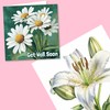 Beautiful Get Well Soon Card - Daisy, Flowers, Nature, Green