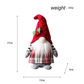 ERSTUME Christmas Gnome Decorations 2 Packs Scandinavian Santa Ornaments Handmade Scandinavian Style Tomte Elf Home Decoration Ornaments