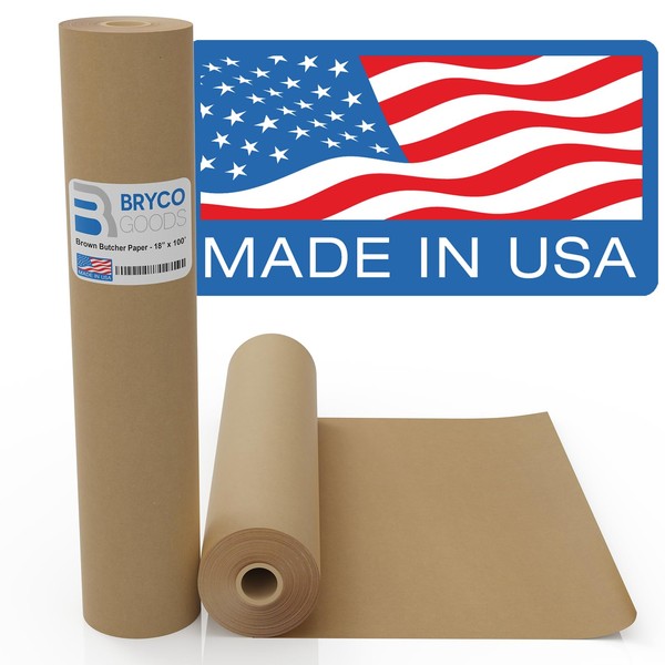 Bryco Goods Brown Kraft Butcher Paper Roll - 18 Inch