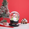 Glass Snow Globes with Snowflakes Dancing Water Snow Globes, Music