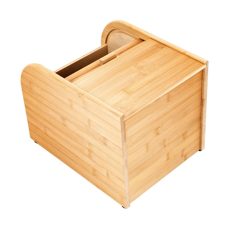 10kg Bamboo Rice Storage Container With Lid Rectangular Rice Storage