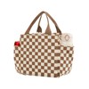 Lunch Box for Women Checkered,Cute Lunch Bag Insulated Adult,Leakproof Corduroy