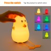 Duckling Night Light Sleep LED Light Night Lamp Soft Silicone