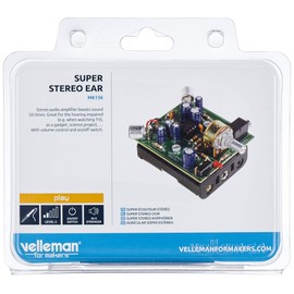 Velleman, Inc – Super Stereo Ear MiniKit MK136 – Entry Level Audio Amplifier Soldering Project
