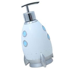 IWOWHERO Manual Lotion Dispenser 400ml Rocket Shape Soap Dispenser Sturdy Pump Bottle for Home Use