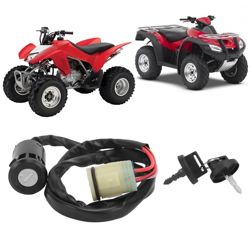 Ignition Switch Key 35100‑HN5‑670 35100‑HP5‑600 Replacement for TRX350 TRX450 TRX420