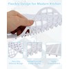 2 Pack Silicone Sink Protector for Kitchen Sink, Trellis Pattern