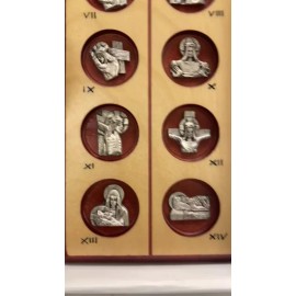 Stations of the Cross Wood Wall Plaque, Catholic Gift, Religious Italy Souvenir