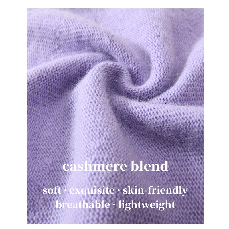 jaxmonoy Cashmere Slouchy Knit Beanie Hat for Women Winter Soft