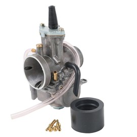 XFMT Carburetor 28 mm Carb Fuel System Compatible with Kawasaki KX80 KX85 KX100 KX125 With Intake Needle Jet