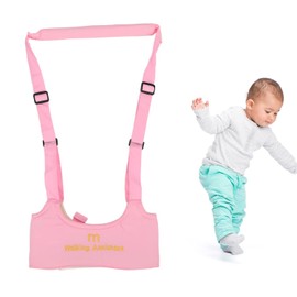 Arnés para Caminar para bebé, Respetuoso con la Piel, Alivia el Dolor de Espalda, Ajustable, Evita que Se Pierda, Andador Portátil para Niños (PINK)