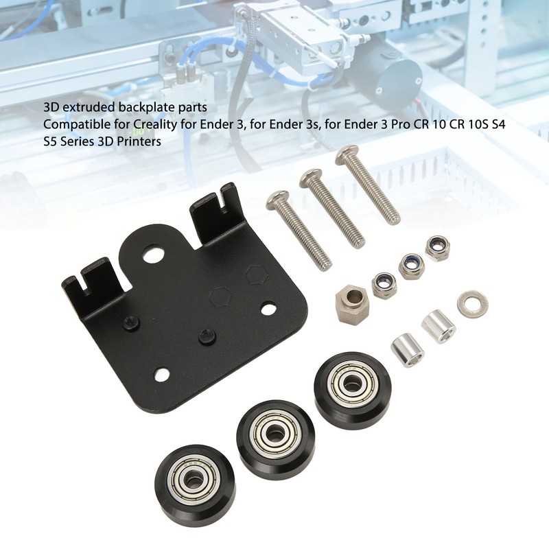 3D Extruder Back Support Plate with Pulley Extruding Backplate for