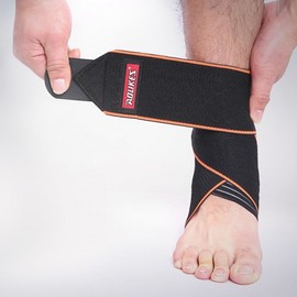 Modern Strap Ankle & Wrist Support Band Compression Gray 2ea