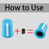 AUXBC 6mm Rubber Potentiometer Control Knobs Pioneer knob DJM Mixer