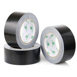 BOMEI PACK Heavy Duty Duct Tape, Multi-Use Easy Tear Gaffer Waterproof Cloth Tape for Repairing, Maintenance and Industrial Use, 1.88 Inch x 32.8 Yards Per Roll, 7.5mil Thick,3 Rolls (White)