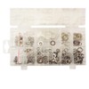 350pc Assorted Metal Flat Lock Spring Washers Box M6 M8