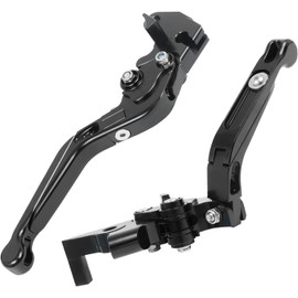 CHIFUN Brake Lever and Clutch Lever Set Replacement for Suzuki GSX8S GSX-8S GSX 8S 2024 2025 Aluminum Motorcycle Handlebar Lever Foldable Length Adjustable (Black)