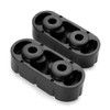 2Pcs Exhaust Muffler Hanger Insulator, 2 Holes Exhaust Rubber Hanger,