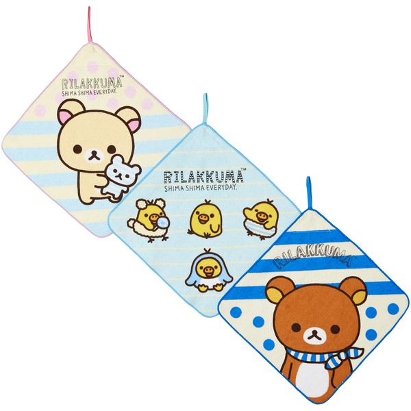 Marushin 6435002800 Lunch Box Towel With Loop, Set of 3,