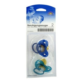 BERUHIGUNGSSAUGER Kieferor.Lat.6-18 M.Blue/Petrol Pack of 2