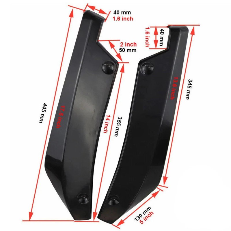 Unbranded For 2006-2014 Dodge Charger Front Bumper Lip Chin Splitter
