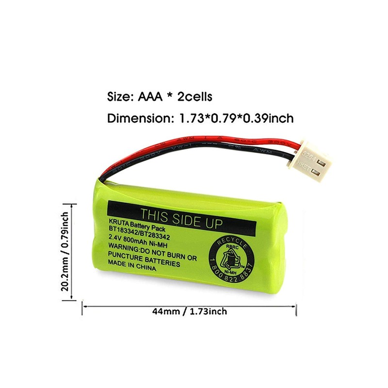 Kruta BT183342 BT283342 BT166342 BT266342 BT162342 BT262342 Battery Compatible with
