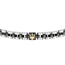 Maserati Maserati Jewels Men's Bracelet 21 cm Stainless Steel PVD JM320AST08, Stainless Steel
