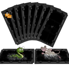 8 Pack Sticky Mouse Trap Rat Traps Indoor, Peanut Taste Pheromone Mouse Traps Indoor for Home, Glue Sticky Traps for Mice and Rats, Snake(Large Size)